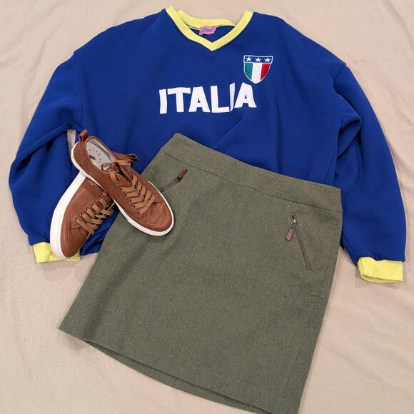 Edikted Italia Sweatshirt Blue - Women's sz M - Picture 6 of 10